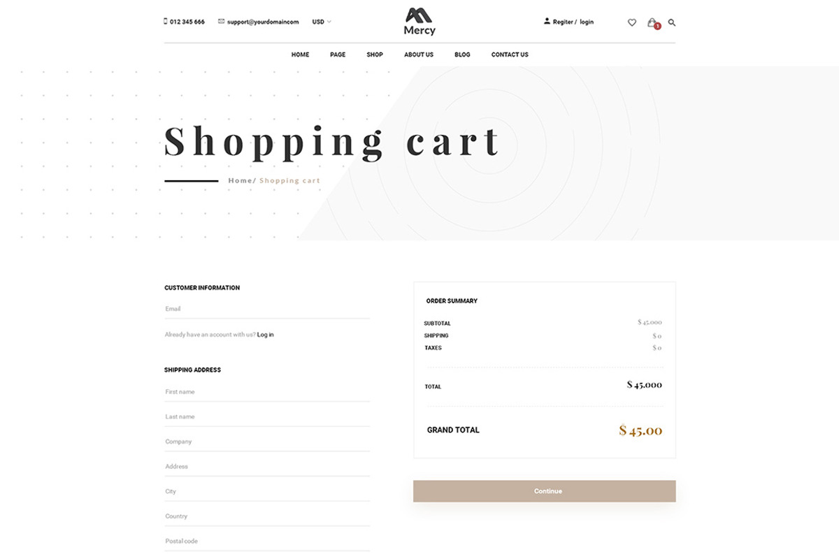 Mercy - Stunning eCommerce PSD, a Websites & App Template by Knighthemes (Photo 10 of 11)