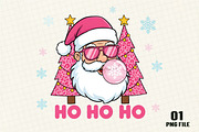 Retro Santa Christmas Ho Ho Ho, an Illustration by DreamCafeArt (Thumbnail 1 of 4)