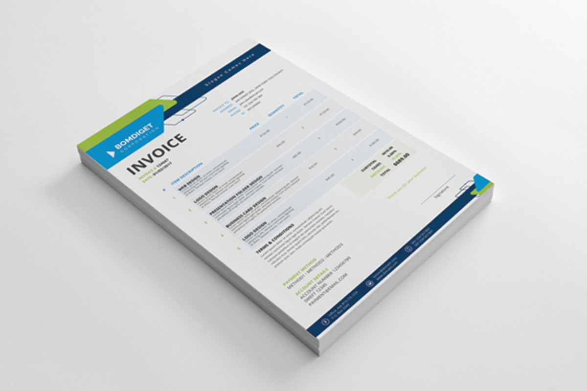 Invoice, a Stationery Template by Pxl_graphic (Photo 2 of 4)