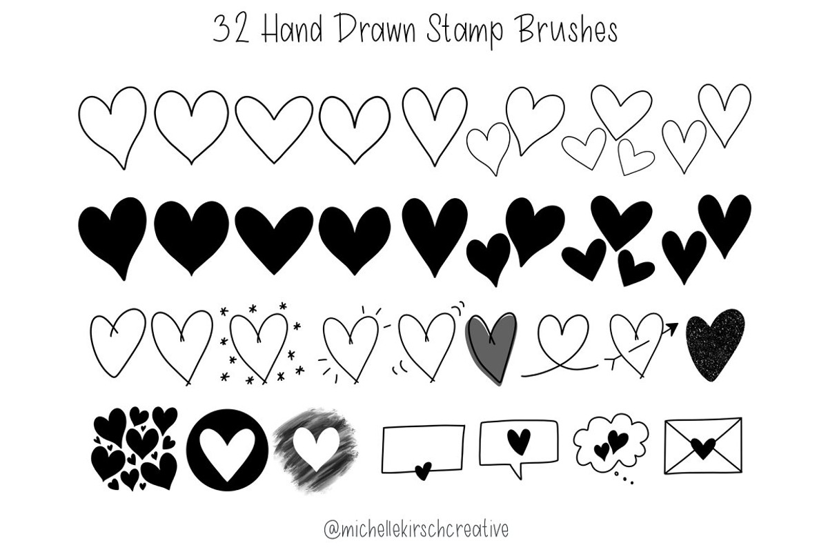 DOODLE BUNDLE - Procreate Stamps, a Brush Add-On by Michelle Kirsch Creative (Photo 19 of 32)