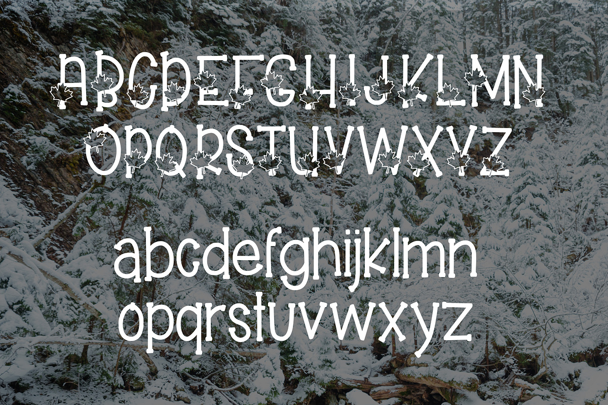 Oh Canada, a Sans Serif Font by Kitaleigh (Photo 2 of 3)