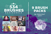 534 Photoshop Brushes Megabundle preview 2