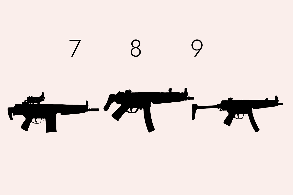 Weapons Silhouettes Dingbats Font, a Symbol Font by Minimalartstudio (Photo 10 of 11)