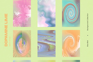 Dopamine Lime Backgrounds Collection