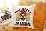 I May Look Calm Funny Chicken Shirt, a Work Illustration by Sublimation Artist (Thumbnail 9 of 9)