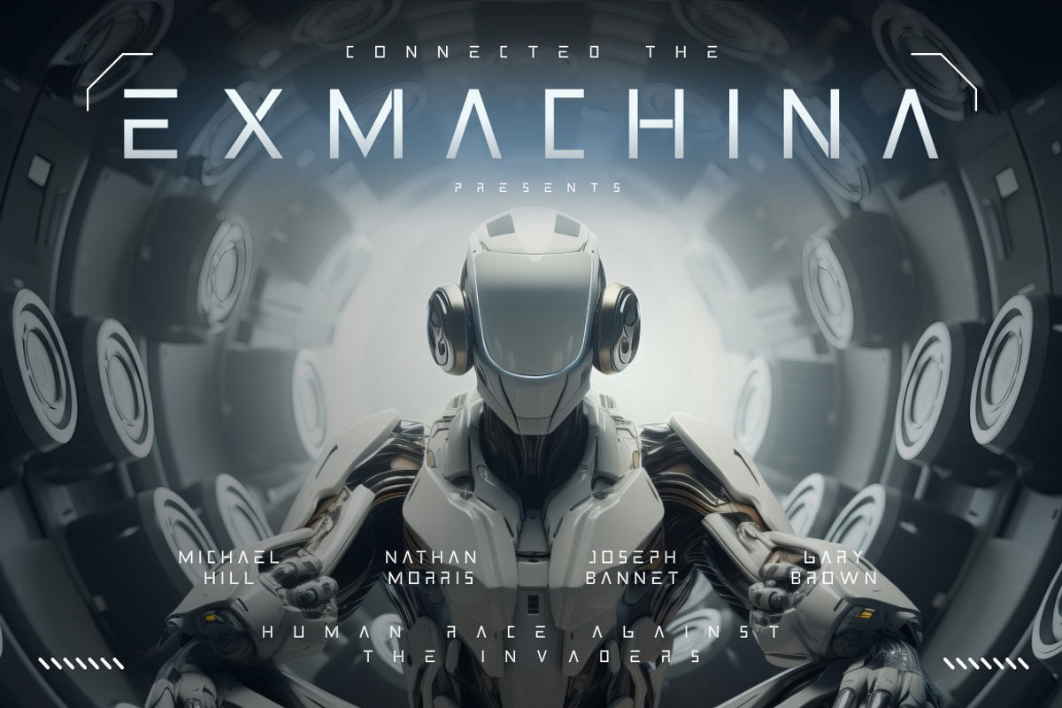 Cybernex – Futuristic Display Font, a Sans Serif Font by Vadovastd (Photo 6 of 7)