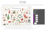Christmas vintage watercolor clipart, an Illustration by Alisles (Thumbnail 9 of 12)
