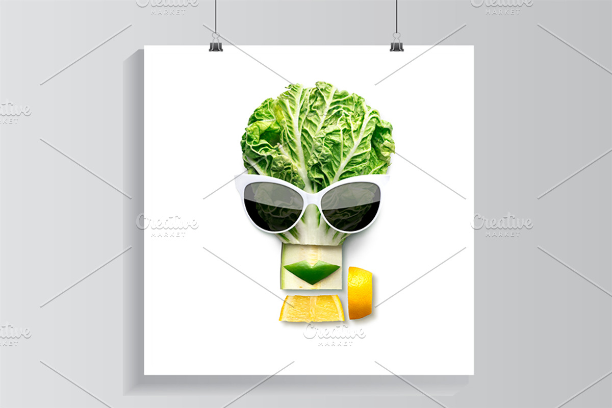 Tasty art featuring fruits, face, and sunglasses, a Food & Drink Photo by © Fisher Photostudio (Photo 7 of 13)