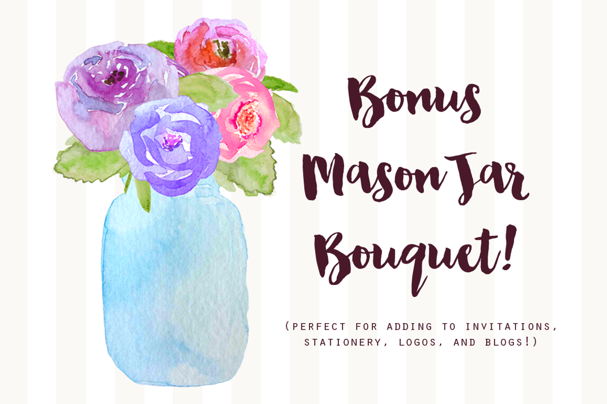 Watercolor Exotic Blossoms Clipart, an Illustration by Emerald & Ivy Studios (Photo 3 of 3)