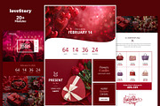 LoveStory Email Template + Builder, an Email Template by WEB4PRO (Thumbnail 1 of 3)