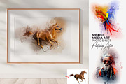 Mixed Media Art Photoshop Action, an Action Add-On by MRI STUDIO (Thumbnail 1 of 11)