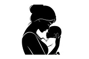 50 Mother and Baby Love Silhouette S, an Illustration by Designs_River (Thumbnail 25 of 51)