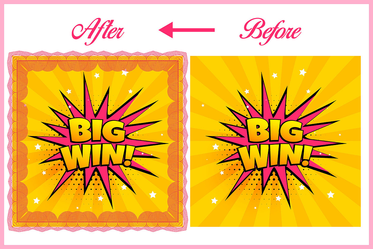 Illustrator Security Border Brush, a Brush Add-On by MRI STUDIO (Photo 6 of 26)