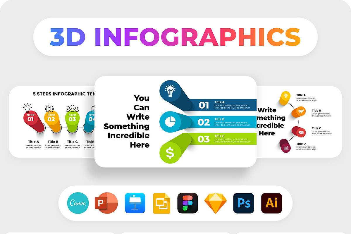 The Biggest Infographics Bundle!, a Presentation Template by Wowly Design (Photo 11 of 37)