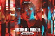 Distorted Mirror Photo Effect, a Layer Style Add-On by iDoodle Studio (Thumbnail 1 of 5)