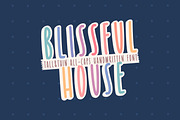 Blissful House skinny all caps, a Handwritten Font by jyllyco (Thumbnail 1 of 6)