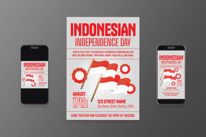 Modern Independence Day Flyer Set, a Flyer Template by Aiyari Graphic