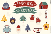 Retro Christmas Sublimation Bundle, a Decorative Illustration by ClipArtTime (Thumbnail 2 of 4)