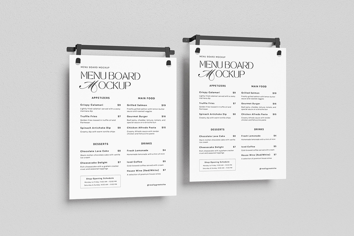 High Quality Menu Board Mockup, an Advertising Mockup by swsi-studio (Photo 5 of 5)