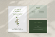 Green Invitation Set Templates, an Invitation Template by Paraná Studio (Thumbnail 8 of 8)