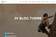 JV Blog Responsive Wordpress Theme, a WordPress Template by osstemplate (Thumbnail 1 of 7)