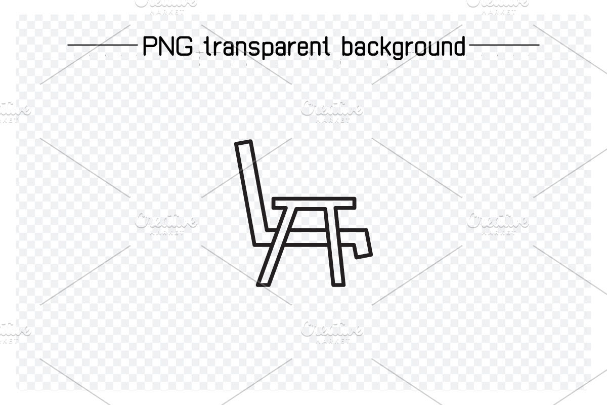 Chair Line Icons Set, an Outline Icon by Designfour (Photo 6 of 7)