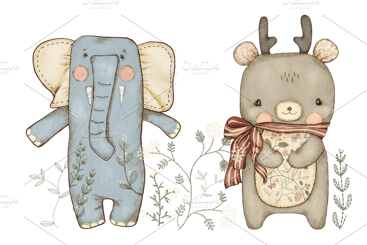 Stitched with Love Seamless Pattern, a Pattern Graphic by MouseGrey (Photo 11 of 12)