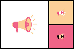 Megaphone Icon, an Object Illustration by quadrazo