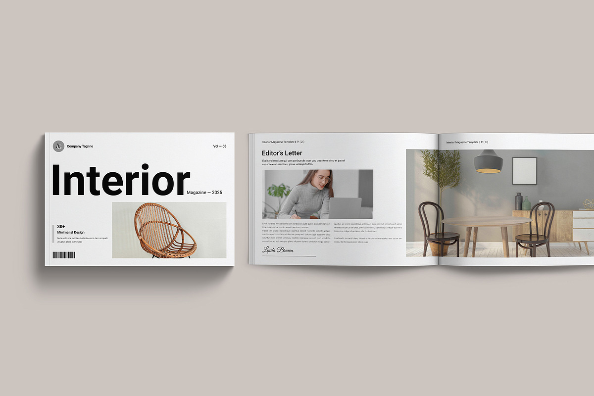 Interior Magazine Template, a Brochure Template by GoldenGrid Studio (Photo 1 of 8)