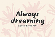Always Dreaming - Lovely Brush Font, a Handwritten Font by simpleblues (Thumbnail 1 of 12)