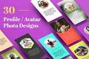 30 Profile / Avatar Photo Designs, a Mask Mockup by eppearance (Thumbnail 1 of 5)