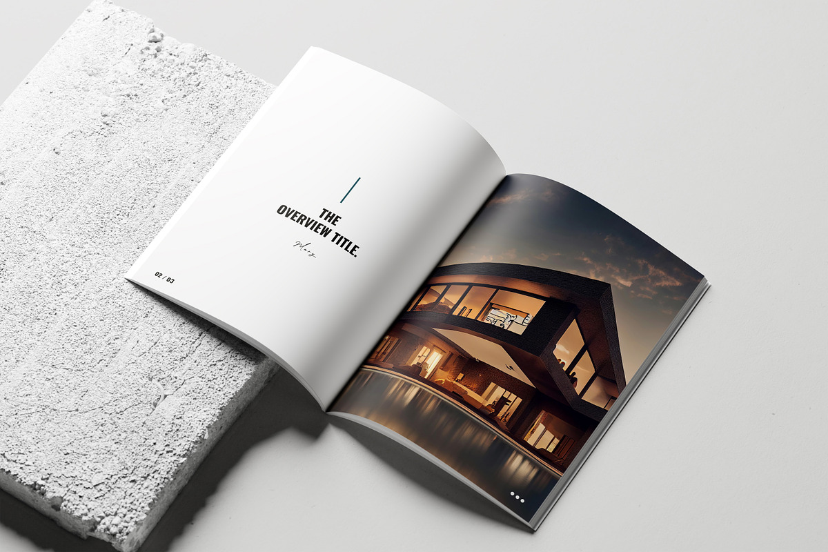 Real Estate Magazine Template preview 2