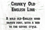 Chunky old English line font, a Font by Charlotte Breedon Design (Thumbnail 5 of 5)