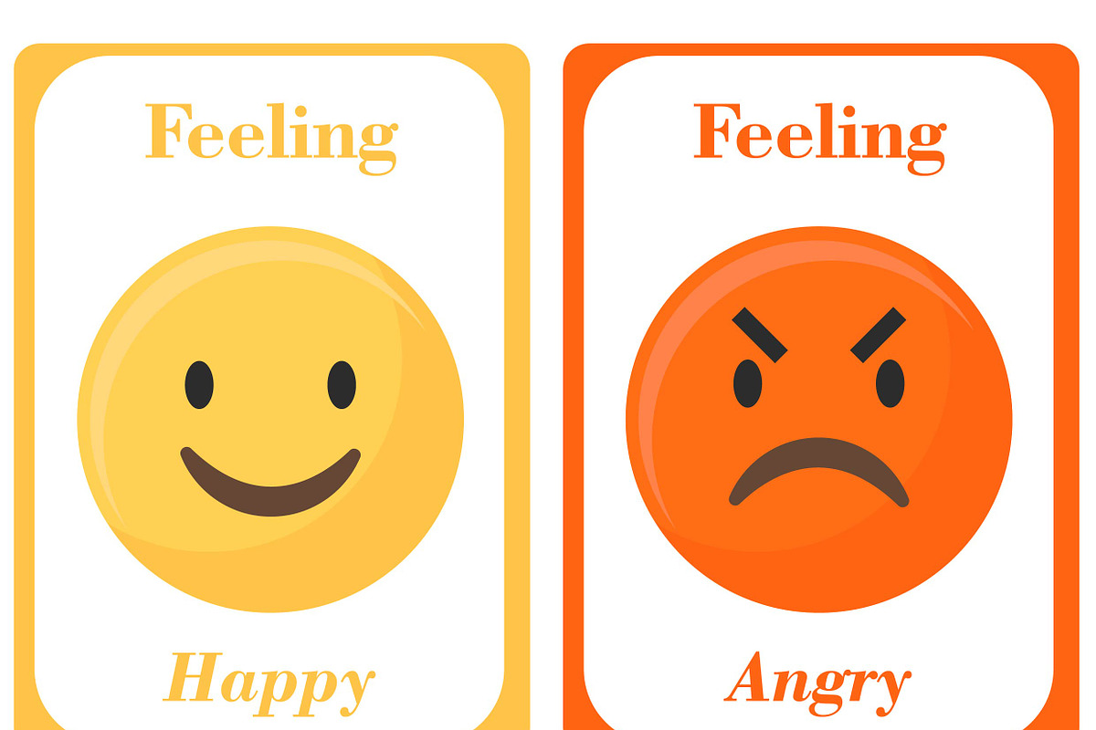 Feelings Flash Cards for Kids, a Card Template by DigitalsDesigns (Photo 2 of 4)