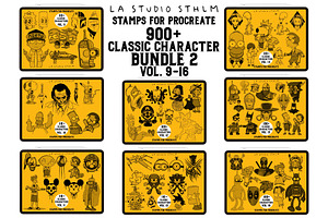 Bundle 2 Classic Character-Stamp Set