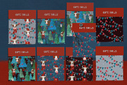 Christmas Bull Watercolor, a Pattern Graphic by watercolor kamill (Thumbnail 2 of 9)
