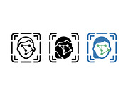 Facial Recognition Vector Art, a Solid Icon by Artonix (Thumbnail 2 of 2)