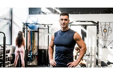 Strong man looking at camera while, a Sports & Recreation Photo by Daniel Megias