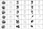 Realistic Roses Procreate Brush, a Brush Add-On by InkRef (Thumbnail 5 of 7)