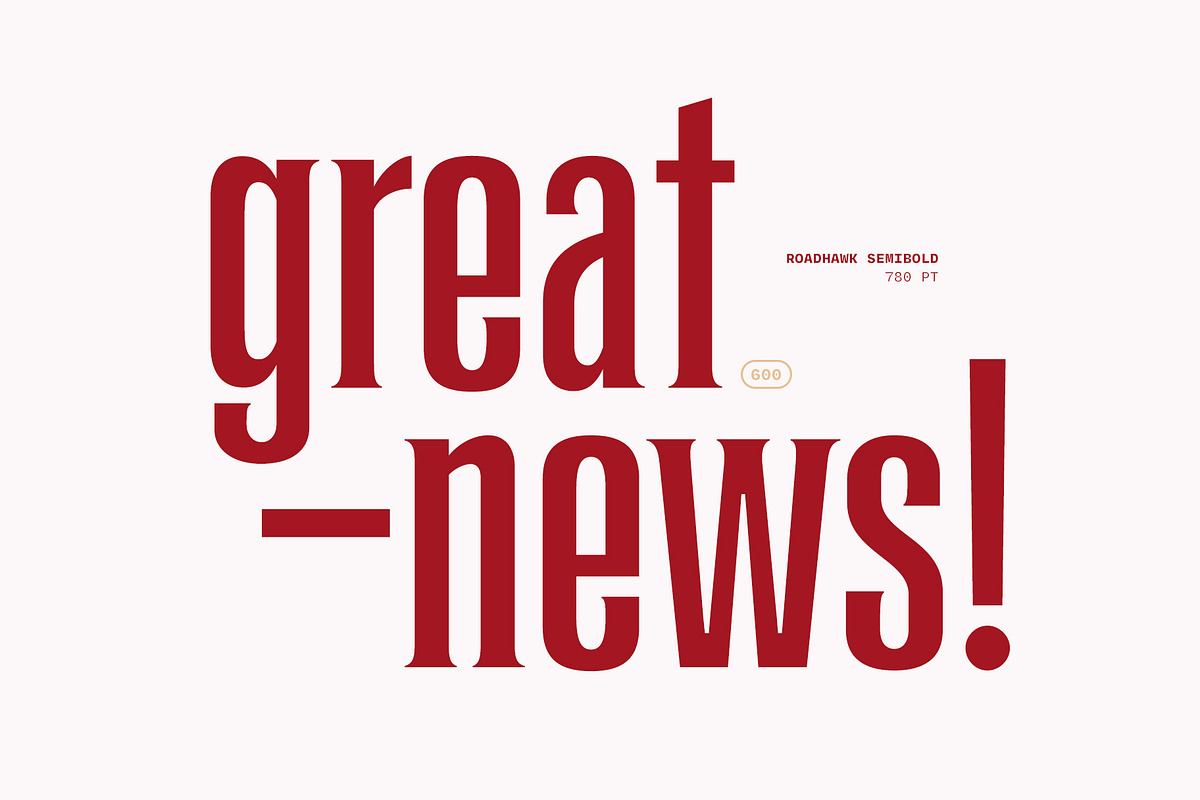 Roadhawk - Condensed Semi Serif, a Serif Font by Hindia Studio (Photo 8 of 11)
