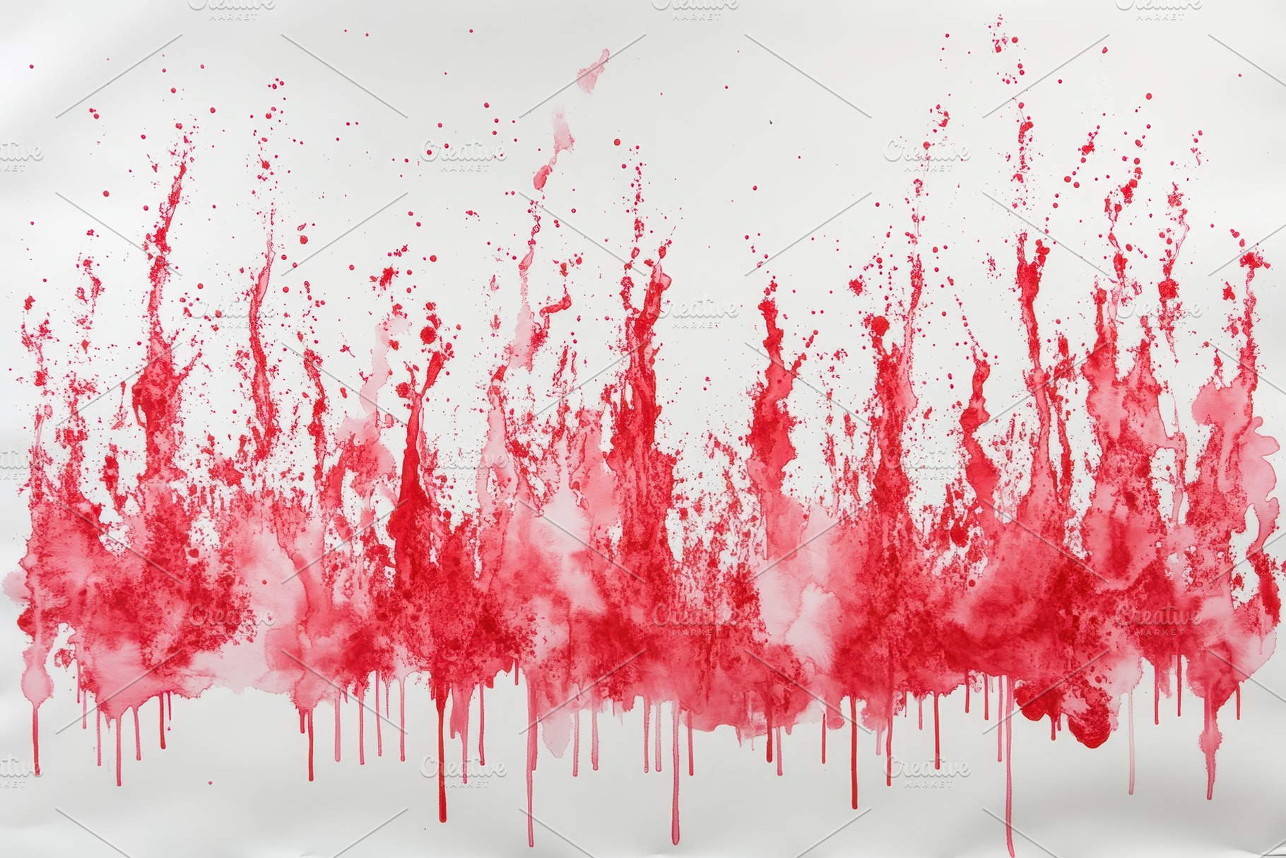 Red ink splatters creating an abstra, a Photo by Iftikhar Alam