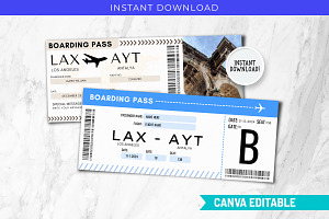 Antalya Trip Gift Ticket, a Templates & Theme by Snapybiz