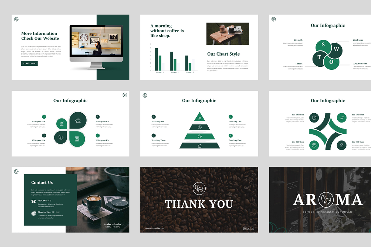 Aroma - Coffee Shop & Cafe, a Presentation Template by Biwarastudio (Photo 5 of 5)