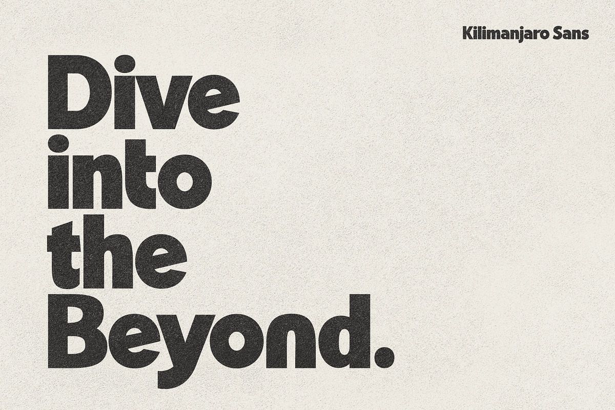 Kilimanjaro Sans (36 fonts), a Font by Nicky Laatz (Photo 35 of 75)