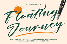 Floating Journey Stylish Handwritten
