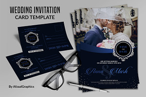 Wedding Invitation, a Card Template by AfzaalGraphics