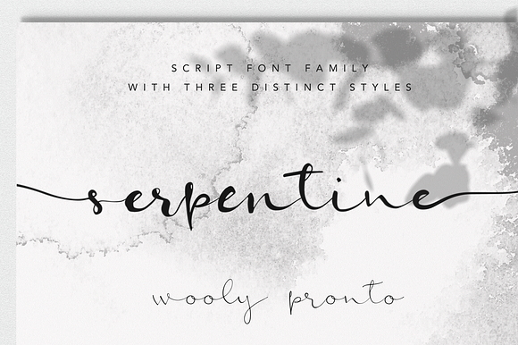 Serpentine Script Font Family
