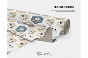 Cosmic bedtime pattern outer space, a Pattern Graphic by Milatoo (Thumbnail 2 of 3)