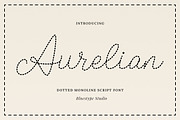 Aurelian - Dotted Script Font, a Script Font by Bluestype Studio (Thumbnail 1 of 6)