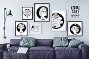 12 Zodiac Girls. Vector set., a Person Illustration by Varvara Gorbash (Thumbnail 3 of 8)